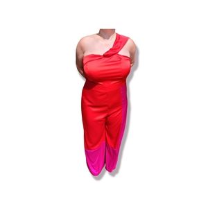 NWT Wide Leg Jumpsuit Romper Red Pink One Piece XXL Order Plus